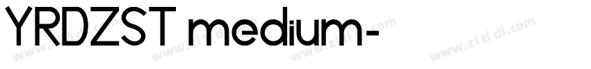 YRDZST medium字体转换